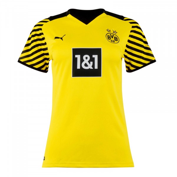Camiseta Borussia Dortmund Primera Equipación Mujer 2021-2022 Amarillo